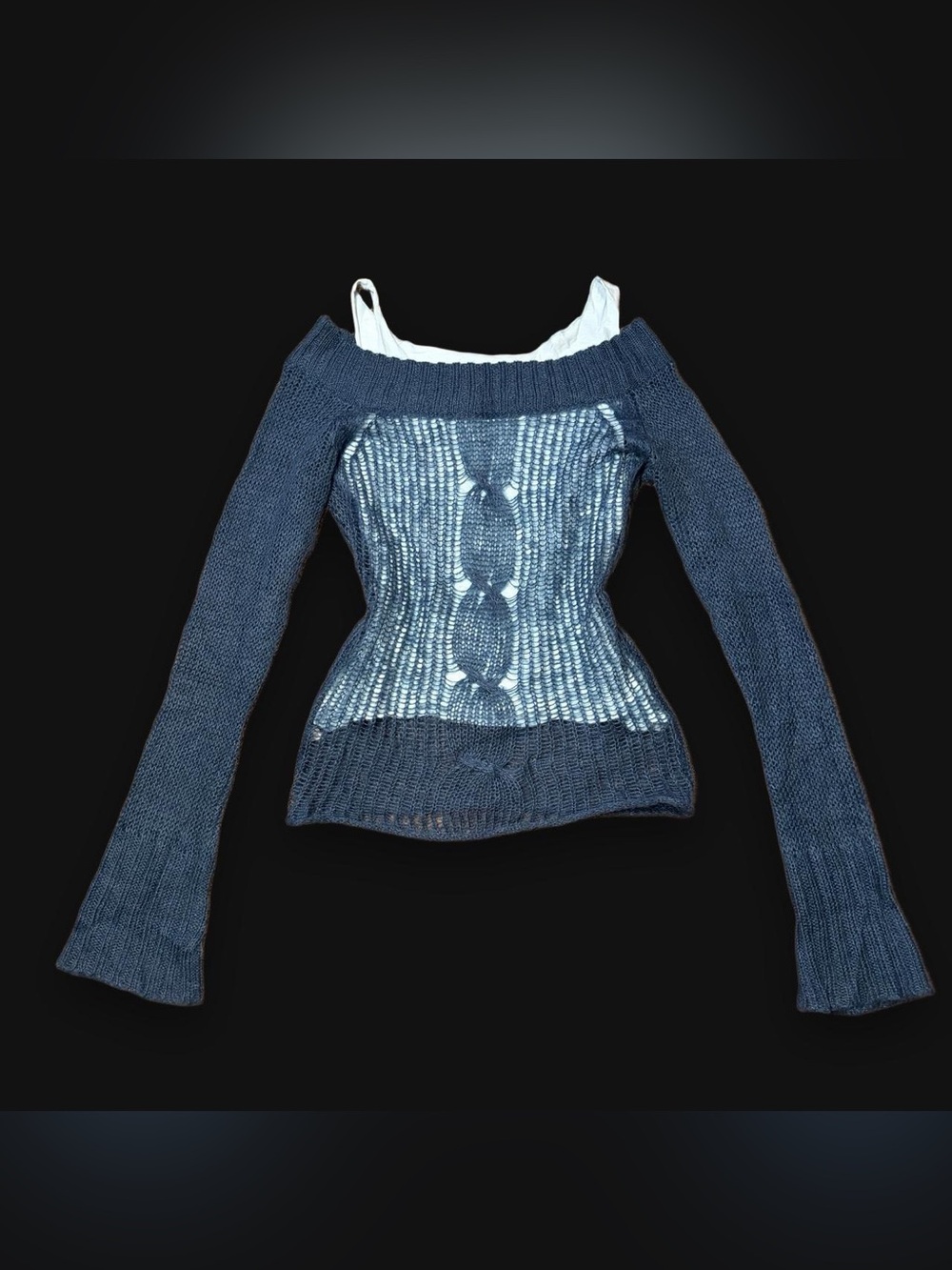 Y2K Off the Shoulder Sweater by Pout!